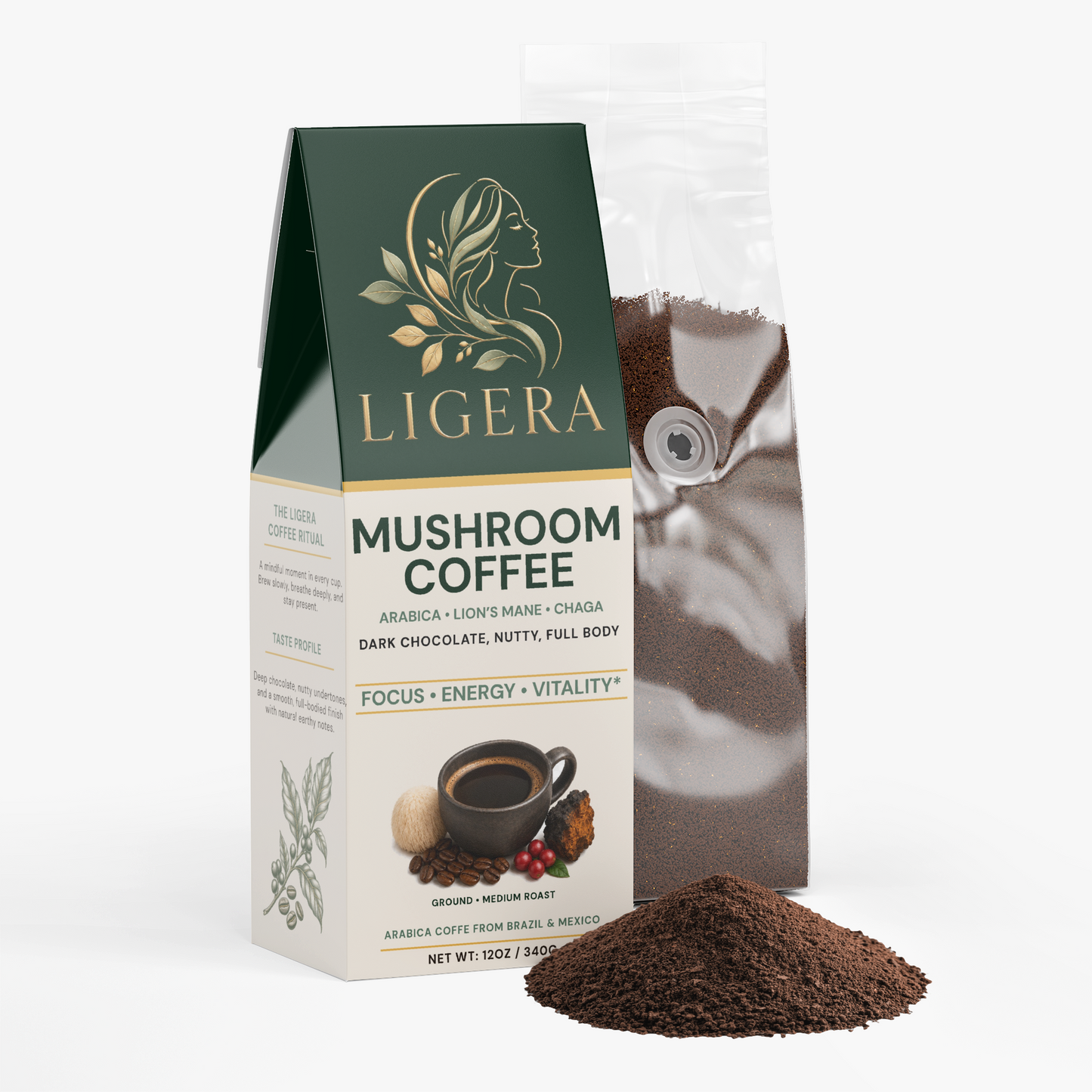 Vitality Mushroom Coffee (Medium Roast)