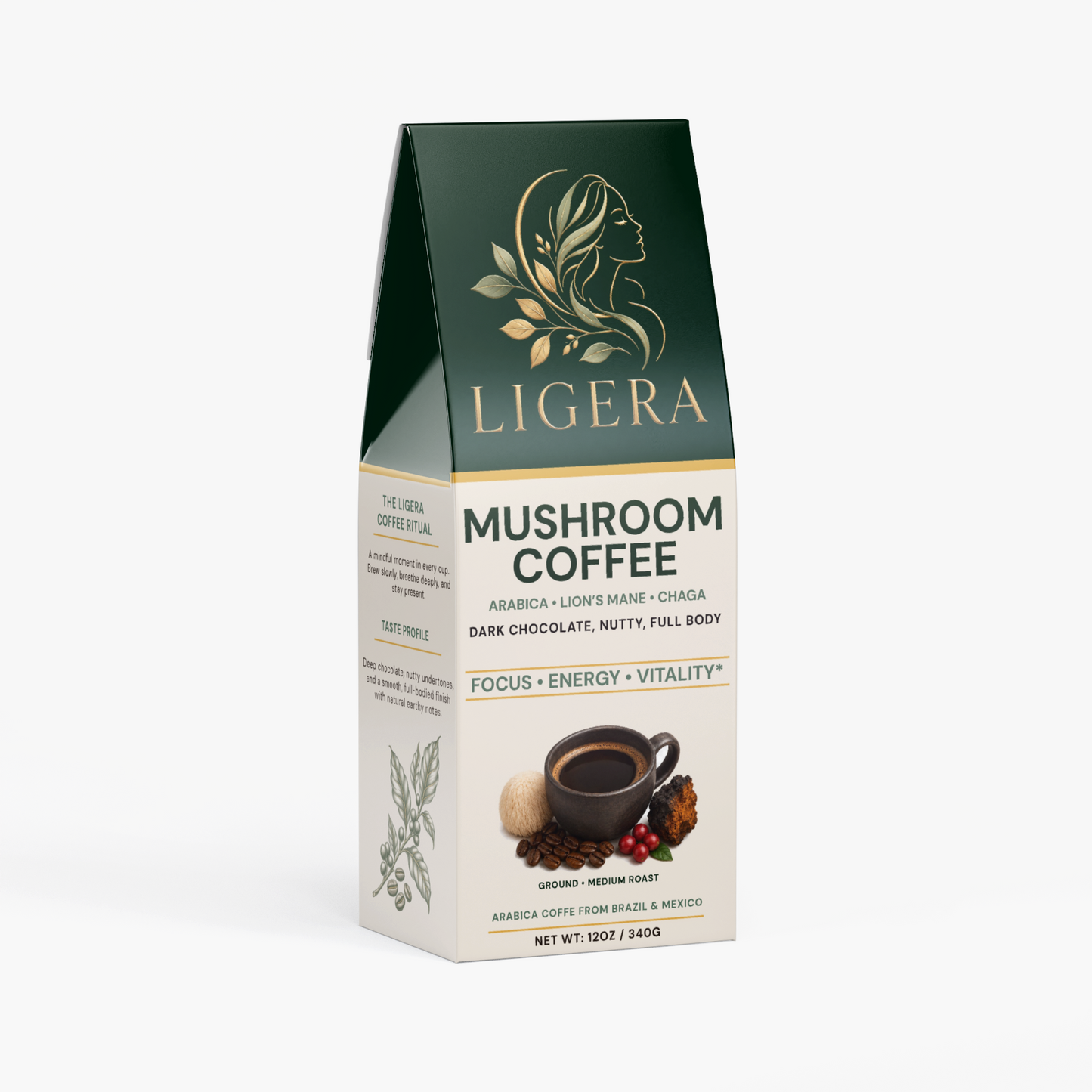 Vitality Mushroom Coffee (Medium Roast)